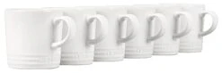 Le Creuset Stoneware Coffee Mug Set 12 Oz. Each - White