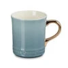 Le Creuset Mug With Gold Metallic Handle - Sea Salt 14 Oz. -Le Creuset Store 31H12IcL3RL