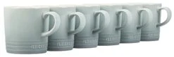 Le Creuset Stoneware Coffee Mug Set 12 Oz. Each - Sea Salt