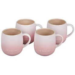 Le Creuset Set Of 4 Heritage Mugs- Shell Pink - E-commerce Only 13 Oz. / 380ml