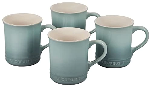 Le Creuset Set Of 4 Mugs - Sea Salt - E-commerce Only 14 Oz. 3 Le Creuset Set Of 4 Mugs - Sea Salt - E-commerce Only 14 Oz.