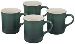 Le Creuset Set Of 4 Mugs - Artichaut - E-commerce Only 14 Oz.