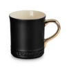 Le Creuset Mug With Gold Metallic Handle - Licorice 14 Oz. -Le Creuset Store 31rmJGEzRZL