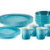 Le Creuset Stoneware Vancouver Dinnerware Set Of 16 - Caribbean 1 Le Creuset Stoneware Vancouver Dinnerware Set Of 16 - Caribbean -Le Creuset Store 41AJW4W1yzL