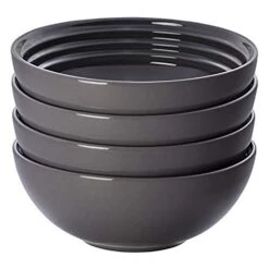 Le Creuset Set Of (4) 22 Oz. Soup Bowls - Oyster 22 Oz. (6.25")