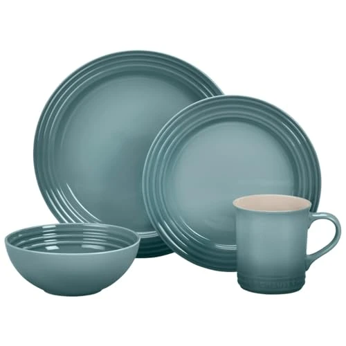 Le Creuset Stoneware Vancouver Dinnerware Set Of 16 - Sea Salt 3 Le Creuset Stoneware Vancouver Dinnerware Set Of 16 - Sea Salt