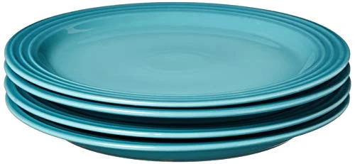 Le Creuset Set Of (4) 10.5" Dinner Plates - Caribbean 10.5" 3 Le Creuset Set Of (4) 10.5" Dinner Plates - Caribbean 10.5"