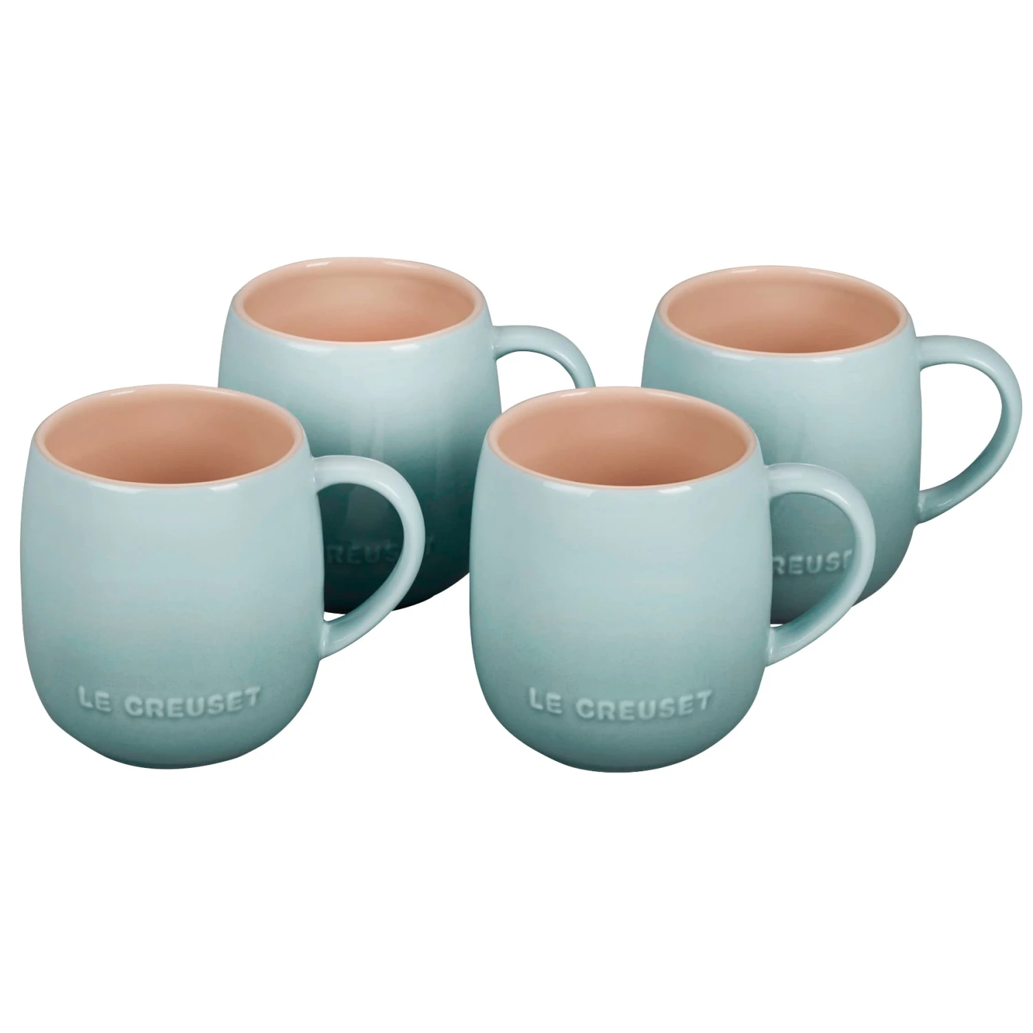 Le Creuset Set Of 4 Heritage Mugs - Sea Salt - E-commerce Only 13 Oz. / 380ml 3 Le Creuset Set Of 4 Heritage Mugs - Sea Salt - E-commerce Only 13 Oz. / 380ml