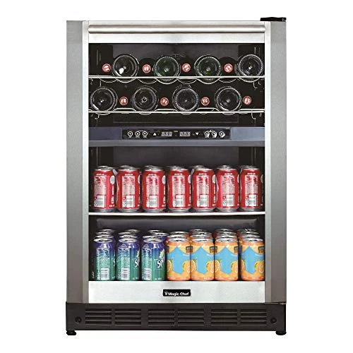 Magic Chef Dual-Zone Built-In Wine And Beverage Center 3 Magic Chef Dual-Zone Built-In Wine And Beverage Center