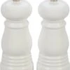 Le Creuset Petite Salt And Pepper Mill Set - White 5" X 2" Each