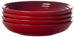 Le Creuset Set Of (4) 8.5" Pasta Bowls - Cerise 8.5"