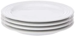 Le Creuset Set Of (4) 8.5" Salad Plates - White 8.5"