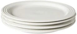 Le Creuset Set Of (4) 10.5" Dinner Plates - White 10.5"